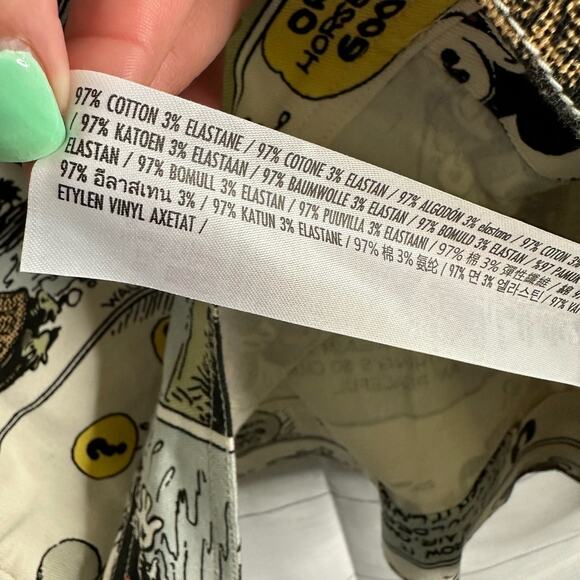 Disney Parks Vintage Mickey Comic Adult size XL Oversized Denim Jean Jacket NEW - Picture 13 of 15